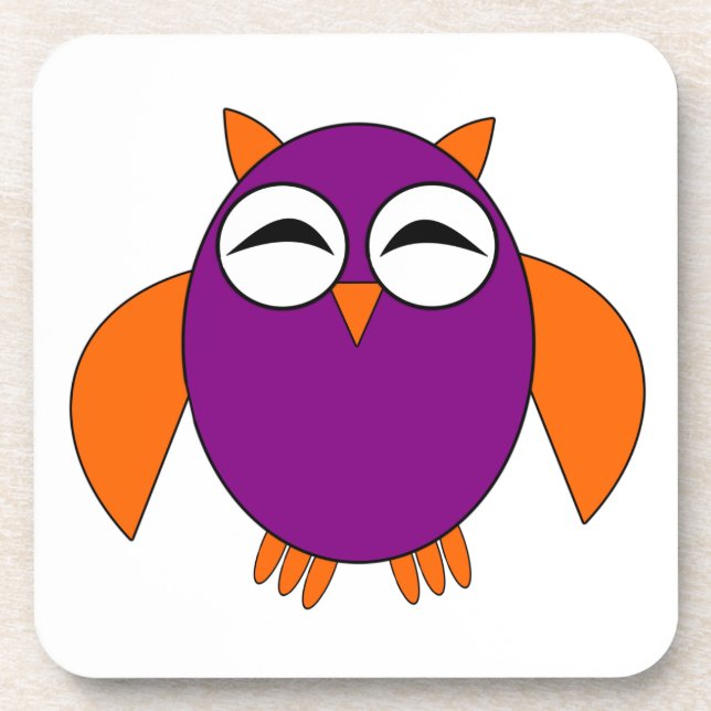Cute Halloween Owl Coaster (Front)