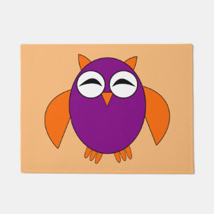 Cute Halloween Owl Doormat