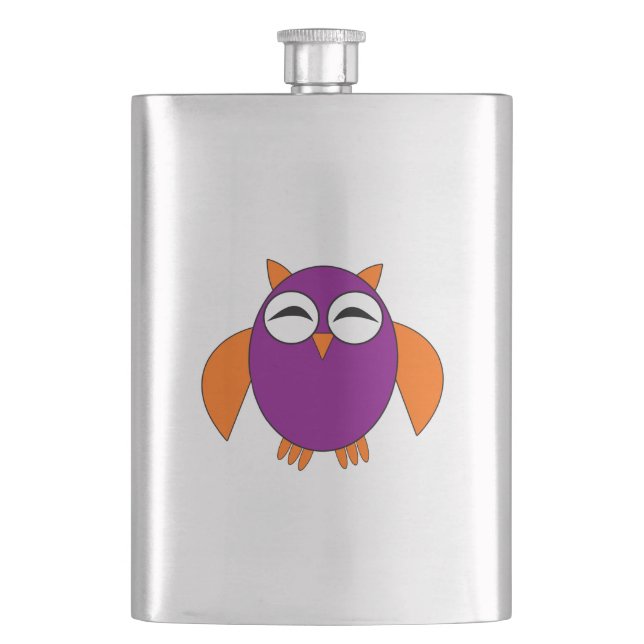 Cute Halloween Owl Flasks (Front)