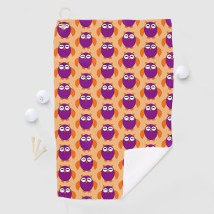 Cute Halloween Owl Golf Towel
