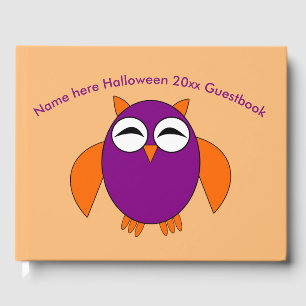 Cute Halloween Owl Guestbook