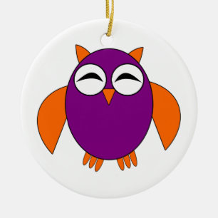 Cute Halloween Owl Ornament
