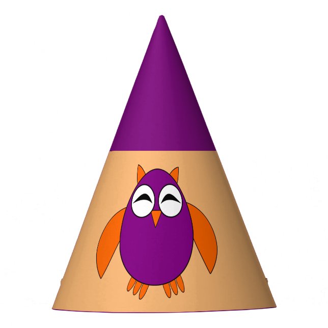 Cute Halloween Owl Party Hat (Front)