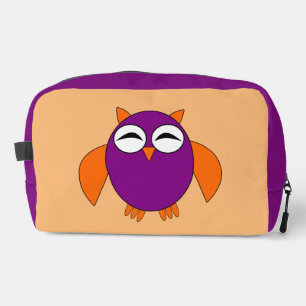 Cute Halloween Owl Patterned Dopp Kit