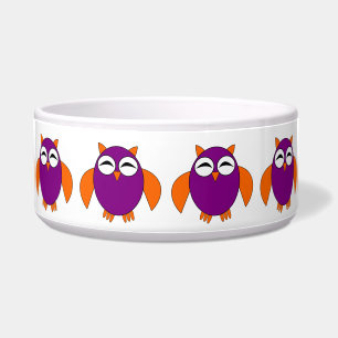 Cute Halloween Owl Pet Bowl