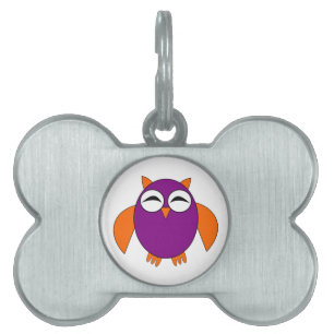 Cute Halloween Owl Pet Tag