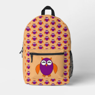 Cute Halloween Owl Printed Backpack