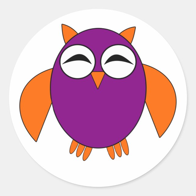 Cute Halloween Owl Stickers (Front)