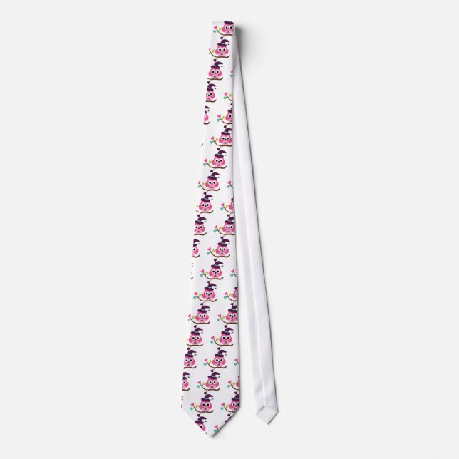Cute Halloween Owl Tie (Front)