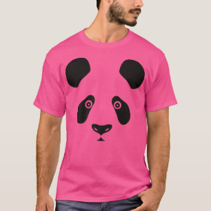 Cute Halloween Panda Bear Face Costume Kawaii Kids T-Shirt