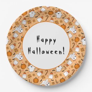 Cute Halloween Paper Plate
