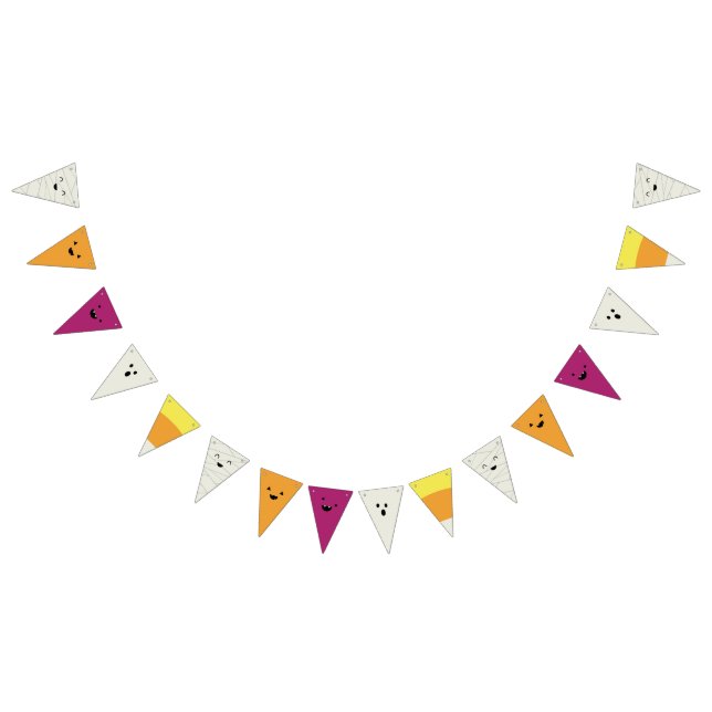 Cute Halloween Party bunting banner (All)