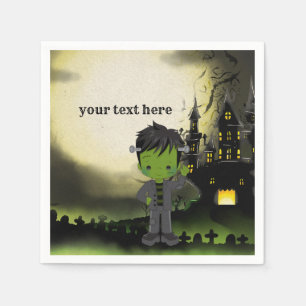 Cute Halloween party Frankenstein Napkin