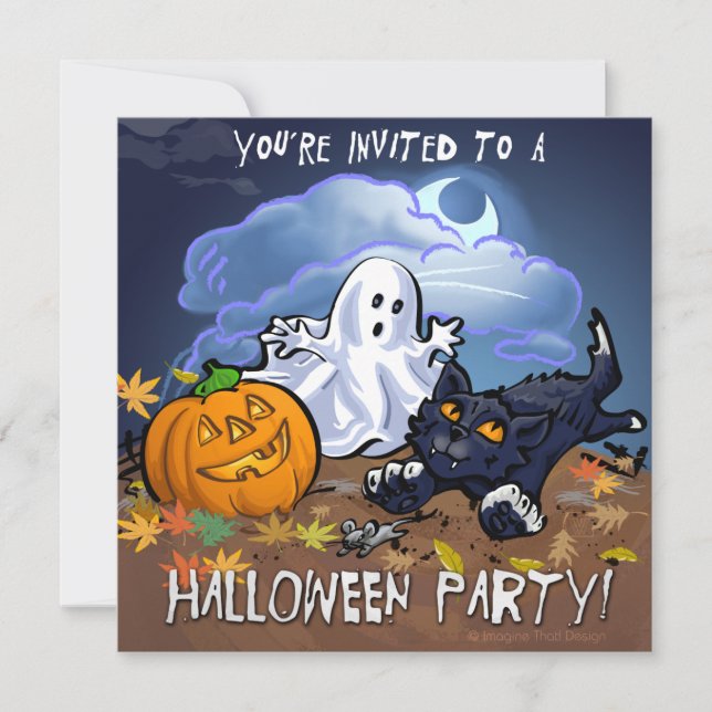 Cute Halloween Party Invitation (Front)