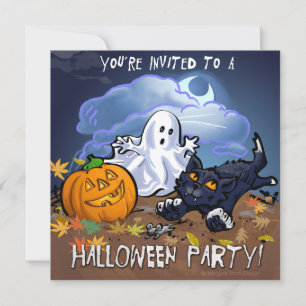 Cute Halloween Party Invitation