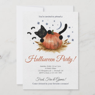 Cute Halloween Party Invitation