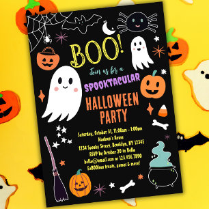 Cute Halloween Party Invitation Spooktacular