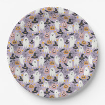 Cute Halloween Party Plates