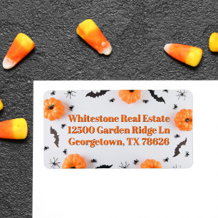 Cute Halloween Party Pumpkins Return Address Label