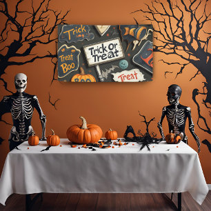 Cute Halloween Pattern Banner