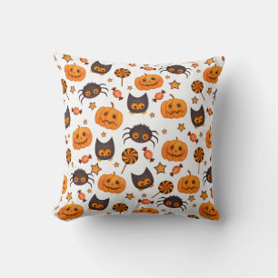 Cute Halloween Pattern Illustration Cushion