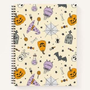 Cute Halloween Pattern Notebook