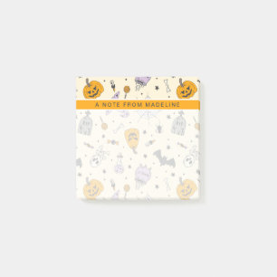 Cute Halloween Pattern Post-it Notes