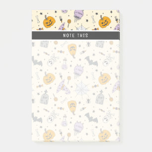 Cute Halloween Pattern Post-it Notes