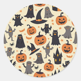 Cute Halloween Pattern Stickers