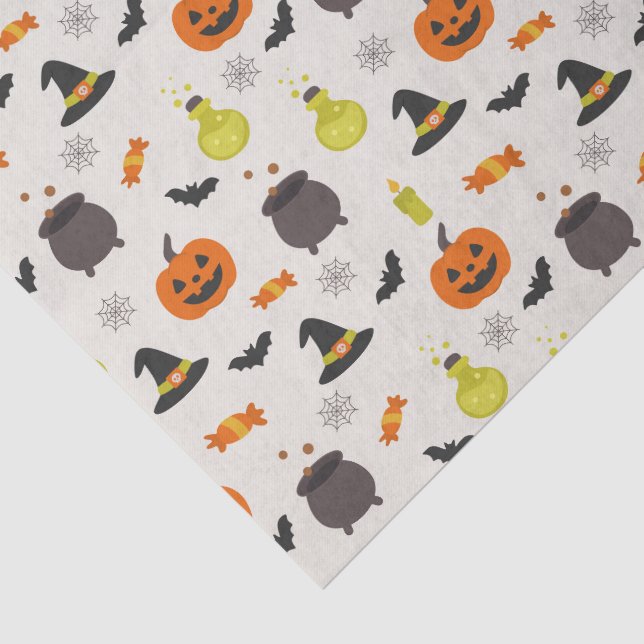 Cute Halloween Pattern Tissue Paper (Detail)