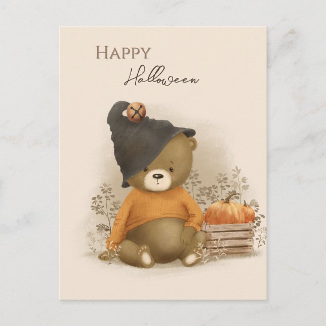 Cute Halloween Postcard (Front)