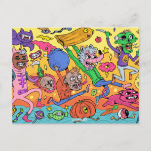 Cute Halloween Postcard