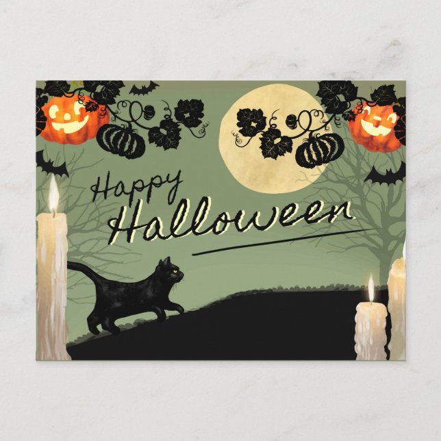 Cute Halloween Postcard (Front)