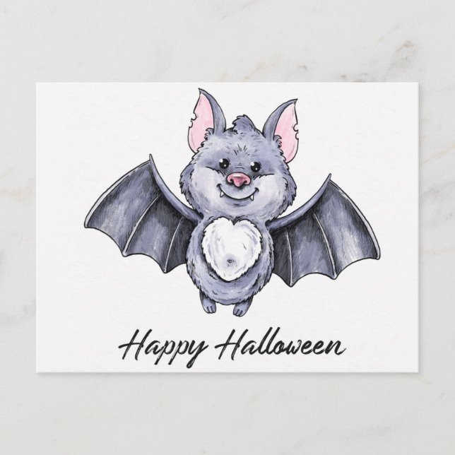 Cute Halloween Postcard (Front)
