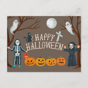 Cute Halloween Postcard