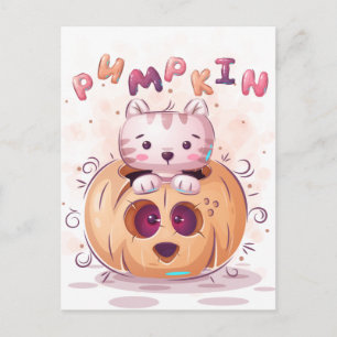 Cute Halloween Postcard