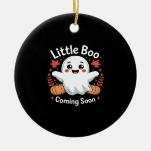 Cute Halloween Pregnancy Announcement Ceramic Tree Decoration