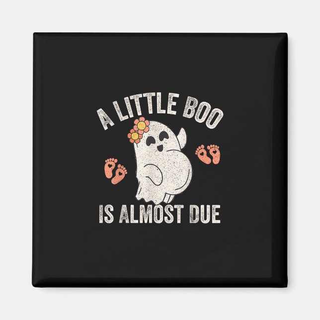 Cute Halloween Pregnancy Announcement Magnet (Front)