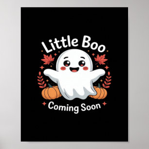 Cute Halloween Pregnancy Announcement Poster