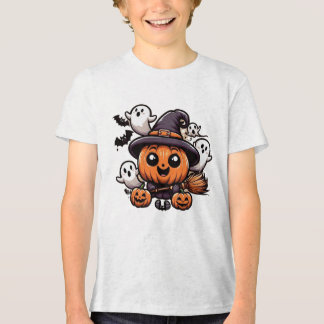 cute halloween pumpkin characters Tri-Blend shirt