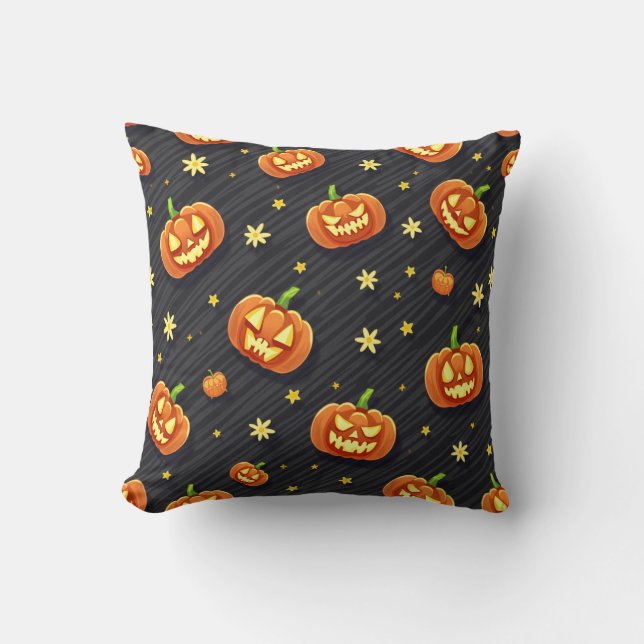 Cute Halloween Pumpkin Cushion (Front)