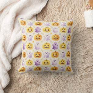 Cute Halloween Pumpkin Ghost Cushion