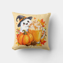 Cute Halloween Pumpkin Ghost