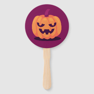 Cute Halloween Pumpkin Hand Fan - Spooky Fall Part