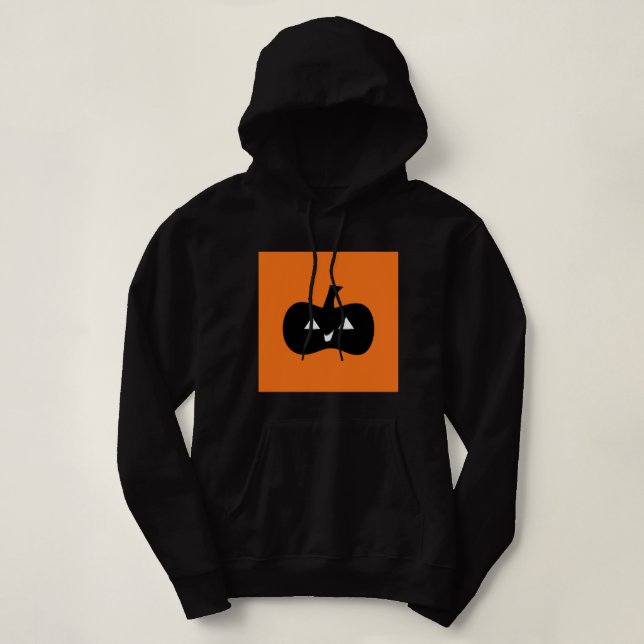Cute Halloween Pumpkin Hoodie (Design Front)