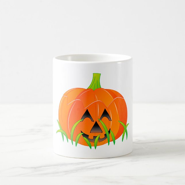Cute Halloween Pumpkin Jack-O-Lantern Coffee Mug (Creator Uploaded)