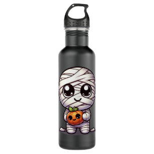 Cute Halloween pumpkin/mummy  710 Ml Water Bottle