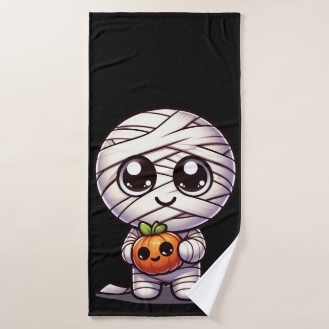 Cute Halloween pumpkin/mummy  Bath Towel (Bath Towel)