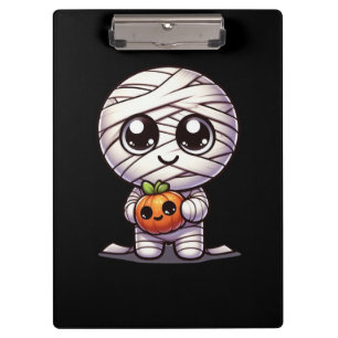 Cute Halloween pumpkin/mummy  Clipboard