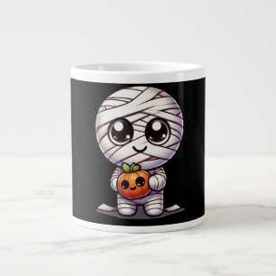 Cute Halloween pumpkin/mummy Large Coffee Mug